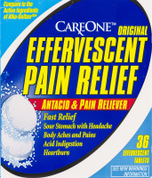 CareOne Effervescent Pain Relief Antacid & Pain Reliever - 36 CT