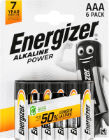 Батарейка ААА 1.5V LR03 Alkaline Power Energizer 6шт