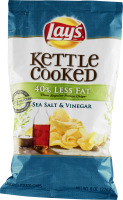 Lay's Kettle Cooked Potato Chips Sea Salt & Vinegar