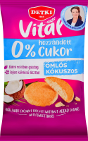 Печенье сладкое c высоким содержанием клетчатки с подсластителями со вкусом кокоса Vital Detki м/у 180г