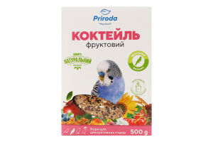 Корм для декоративных птиц Коктейль Фруктовый Природа к/у 500г