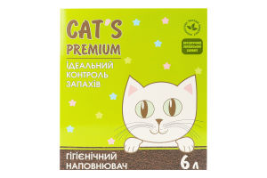 Наполнитель гигиенический сапонитовый Cat's Premium 6кг