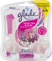 Glade PlugIns Scented Oil Refills Sweet Pea & Lilac - 2 CT