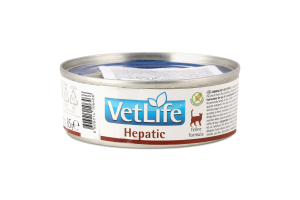 Корм д/котів Vet Life Hepatic при хронічній печінковій недостатності 85г ж/б Farmina