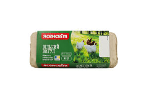 Яйця курячі харчові столові М C1 Вільний вигул Ясенсвіт к/у 10шт