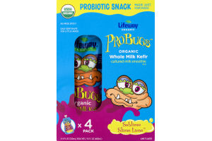 Lifeway ProBugs Organic Whole Milk Kefir Sublime Slime Lime - 4 CT