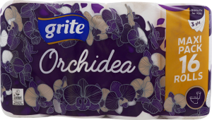 Папір туалетний Grite Orchidea White 16шт