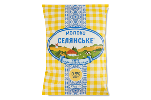 Молоко 0.5% ультрапастеризованное Селянське т/п 900г