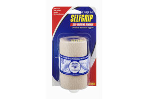 CareOne SelfGrip Self-Adhering Bandage - 4-Inch Beige Roll