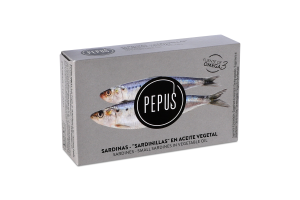 Сардини Pepus бейбі в рослинній олії