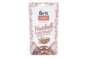 Ласощі для котів з качкою Hairball Care Brit д/п 50г