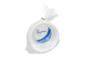 Ahold Foam Bowls Extra Thick & Strong - 30 Bowls