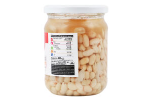 Квасоля делікатесна біла 480г скло ТМ "1"