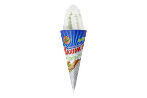 Мороженое 13.5% двухслойное в вафельном рожке Фисташка и ваниль Maximuse Laska м/у 150г