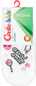 Шкарпетки дит. ACTIVE (ультракороткі) 17С-87СП, р.20, 333 білий