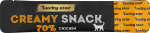 Лакомство для котов Нежное пюре из мяса курицы Lucky Star м/у 10г