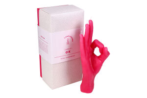 Свічка декоративна Candlehand Ok рожева