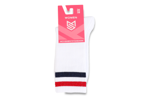 Носки женские MovementStandard №MS M0130S 157 36-38 белый-красный