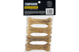 Companion Dog Chews Pressed Beefhide Bones - 4 CT