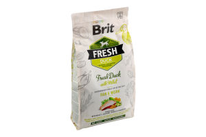 Корм д/активних собак з качкою та пшоном сухий 2,5кг Бріт Фреш