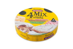 Сир плавлений Мікс 4смаки порційний 40% 140г Serenada