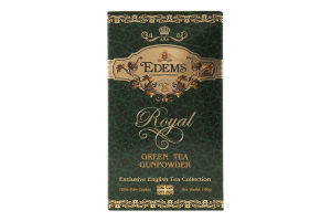Чай зелений листовий Gunpowder Royal Edems к/у 100г