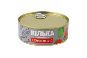 Килька балтийская в томатном соусе Banga ж/б 240г