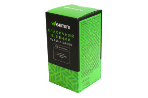 Чай зелений Класичний Gemini в/с к/у 25х2г