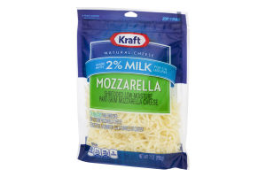 Kraft Natural Cheese Shredded 2% Milk Mozzarella