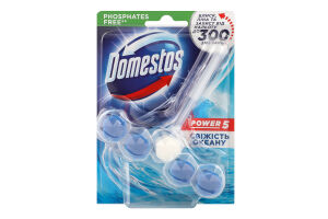 Блок для очищення унітазу Свіжість океану Power 5 Domestos 55г