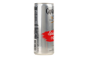 Напиток слабоалкогольный 0.25л 5% газированный с ромом и колой Spiced Gold&Cola Original Captain Morgan ж/б