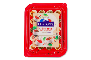 Сир свіжий посипаний спеціями та приправами Смаки Лазурового берега Аперіфре Ile De France лоток 100г