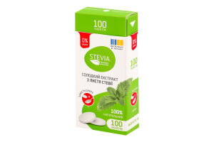 Добавка диетическая в таблетках Сладкий экстракт из листьев стевии Stevia к/у 10г