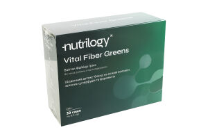 Добавка диетическая с подсластителем Ежедневный детокс-бленд Vital Fiber Greens Nutrilogy 30х8.3г