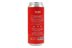 Пиво 0.5л 3.5% напівтемне нефільтроване непастеризоване Red tomato beer Ten Men Brewery з/б