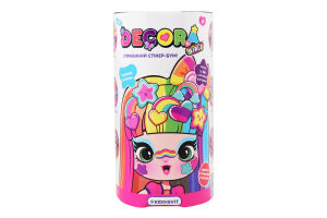 Набір ігровий для дітей від 4років з лялькою №D1000 Різнокольоровий сюрприз Decora Girlz 1шт в асорт