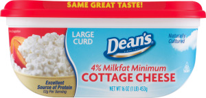 Dean's 4% Milkfat Cottage Cheese Large Curd 16 OZ