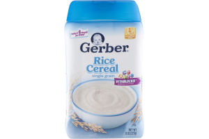 Gerber Rice Cereal Single Grain