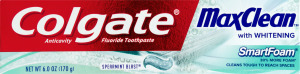 Colgate MaxClean with Whitening Toothpaste Spearmint Blast