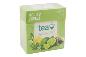 Чай зеленый байховый Mojito Breeze Tea Moments к/у 20х1.7г