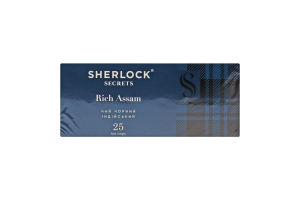 Чай чорний індійський Rich Assam Sherlock Secrets к/у 25х2г