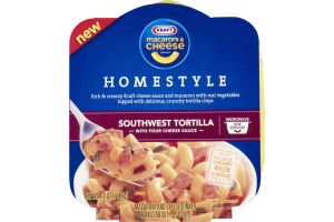 Kraft Homestyle Macaroni & Cheese Dinner Southwest Tortilla with Four Cheese Sauce
