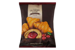 Круасан з начинкою зі смаком вишні La Crema de Alva м/у 210г