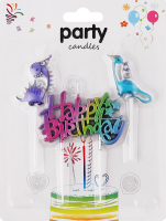 Набір свічок д/т Hap birth та 2 дино CZ080337-02 6909 И356