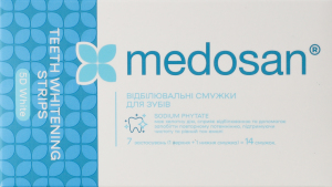 Смужка д/зубів відбілювальна 5D White 14шт Medosan