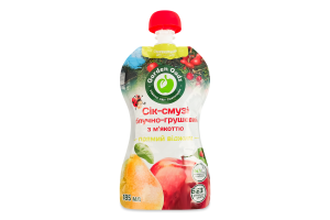Сок-смузи прямой отжим с мякотью стерилизированный яблочно-грушевый Garden Gadz д/п 185мл