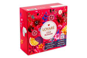 Набор чаев Love blossom Lovare к/у 6х15шт