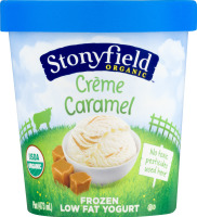 Stonyfield Organic Creme Caramel Frozen Low Fat Yogurt