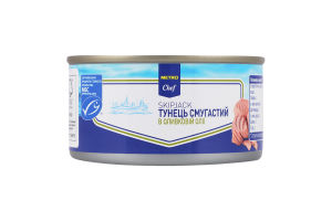 Тунец полосатый кусочками в оливковом масле METRO Chef ж/б 185г