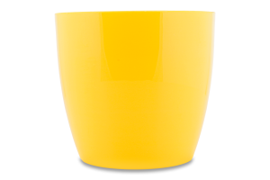 Горщик квіт. Don-Plast AGA 14 см жовтий DA 14 И631 (Польща)